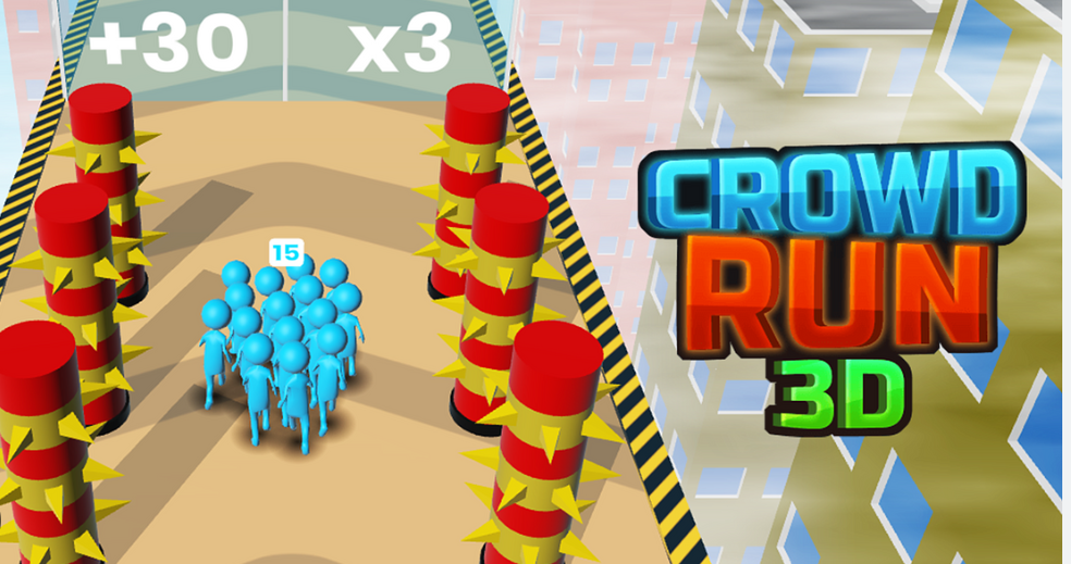 Crowd Run 3D game background